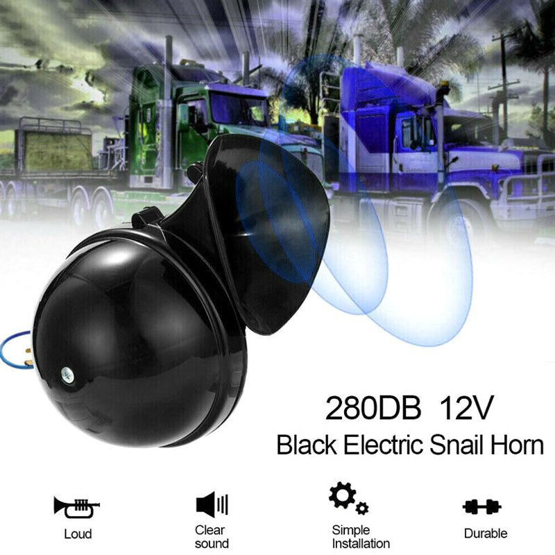 Train Horns for Trucks 105db, Loud Air Electric Snail Horn, 12V Waterproof Train  Horns Kit Super Loud for Car Motorcycle Truck Boat (1 pc)