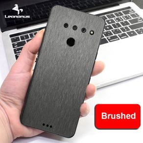 Metal Brushed Grain Decal Skin LG G6 G7 G7+ V30 V40 V50 Ultra Thin Back Film Cover Anti fingerprint Matte Protective Sticker