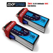DXF 6S 22.2V 6000mah 100C-200C Lipo Battery 6S XT60 T Deans XT90 EC5 50C For Racing FPV Drone Airplanes Off-Road Car Boats