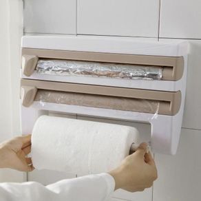 Kitchen Cling Film Sauce Bottle Storage Rack Paper Towel Holder