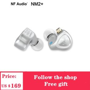 NF Audio NM2+ In-ear  Dual Cavity Dynamic Monitor Earphone Aluminum shell with Adaper(6.35 to 3.5) 2 Pin 0.78mm Detachable Cable