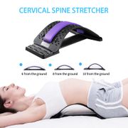 Back Stretch Equipment Massager Magnet Magic Stretcher Fitness Lumbar Support Relaxation Spine Pain Relief Corrector