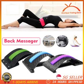 Back Massager Stretcher Support Spine Deck Pain Relief Chiropractic Lumbar  Relief Back Stretcher Fitness Massage Equipment