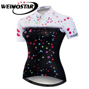 Weimostar Cycling Jersey Women Reflective Summer Short Sleeve mtb Road Bicycle Clothing Ropa Ciclismo Bike Jersey Shirt Tops