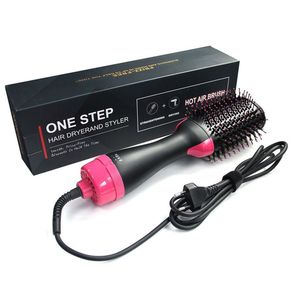 Hair Dryer Brush 2 In 1 Hair Straightener Curler Comb Electric Blow Dryer With Comb Hair Brush Roller Styler