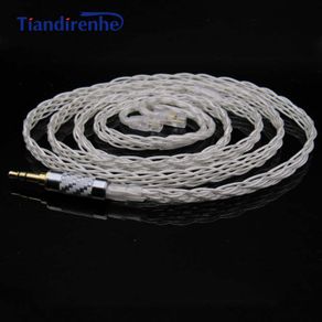 Earphone Cable for Sennheise IE80 IE8 IE8I MMCX for Shure SE215 SE535 SE846 w4r TF10 A2DC ZS3 IM50 8 Shares Replacement Wire
