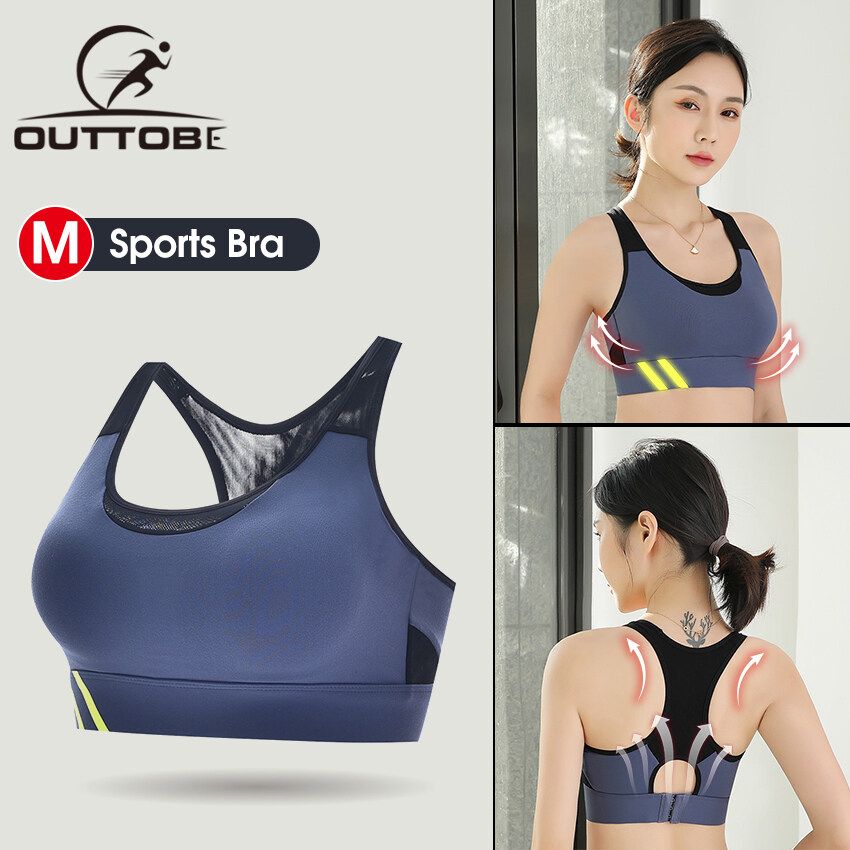 breathable mesh yarn brassiere sport femme fitness yoga bra quakeproof  gather sports bra women running clothing Prices and Specs in Singapore, 01/2024