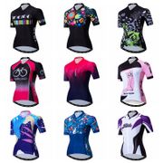 Weimostar 2021 Women Cycling Jersey Bike Top Shirt Summer Short Sleeve MTB Cycling Clothing Ropa Maillot Ciclismo Racing Bicycle