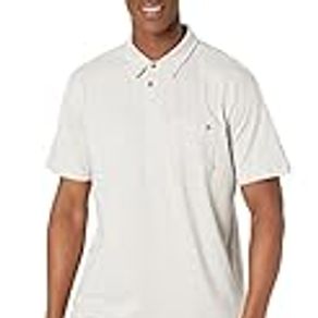 Billabong Men's Classic Polo Shirt, Light Grey Heather, Small