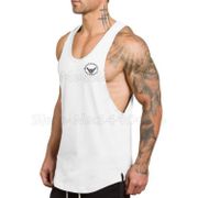 Muscleguys Fitness Men Tank Top Gyms Bodybuilding Stringers Tank Tops Singlet Brand Clothing Sleeveless Tanktop Men Vest