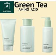 [innisfree] Green Tea Hydrating Amino Acid Cleansing Water 300ml , Foam 150g , oil 150ml