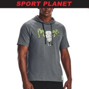 Under Armour Men's Project Rock Charged Cotton Short Sleeve Hoodie Shirt