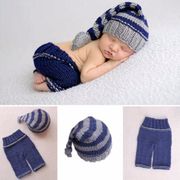 Newborn Baby Girls Boys Soft Crochet Knit Costume Photo Photography Prop Outfits