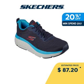 Skechers Men Max Cushioning Delta Speed Up Running Shoes - 220358-NVY - Air-Cooled Goga Mat, Sneakers, Casual