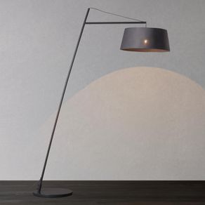 big nordic floor lamp E27 floor lamp fabric shade big house lighting black metal black shade fashion lighting