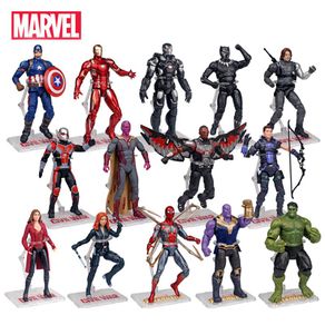 Genuine Marvel Super Heroes Avengers Endgame Iron Man Hulk Captain America Spider-Man Action Figure Model Dolls Toys Kid