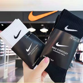 High-quality pure black sports terry thickened socks fashion casual all-match basic mid-tube socks on stock