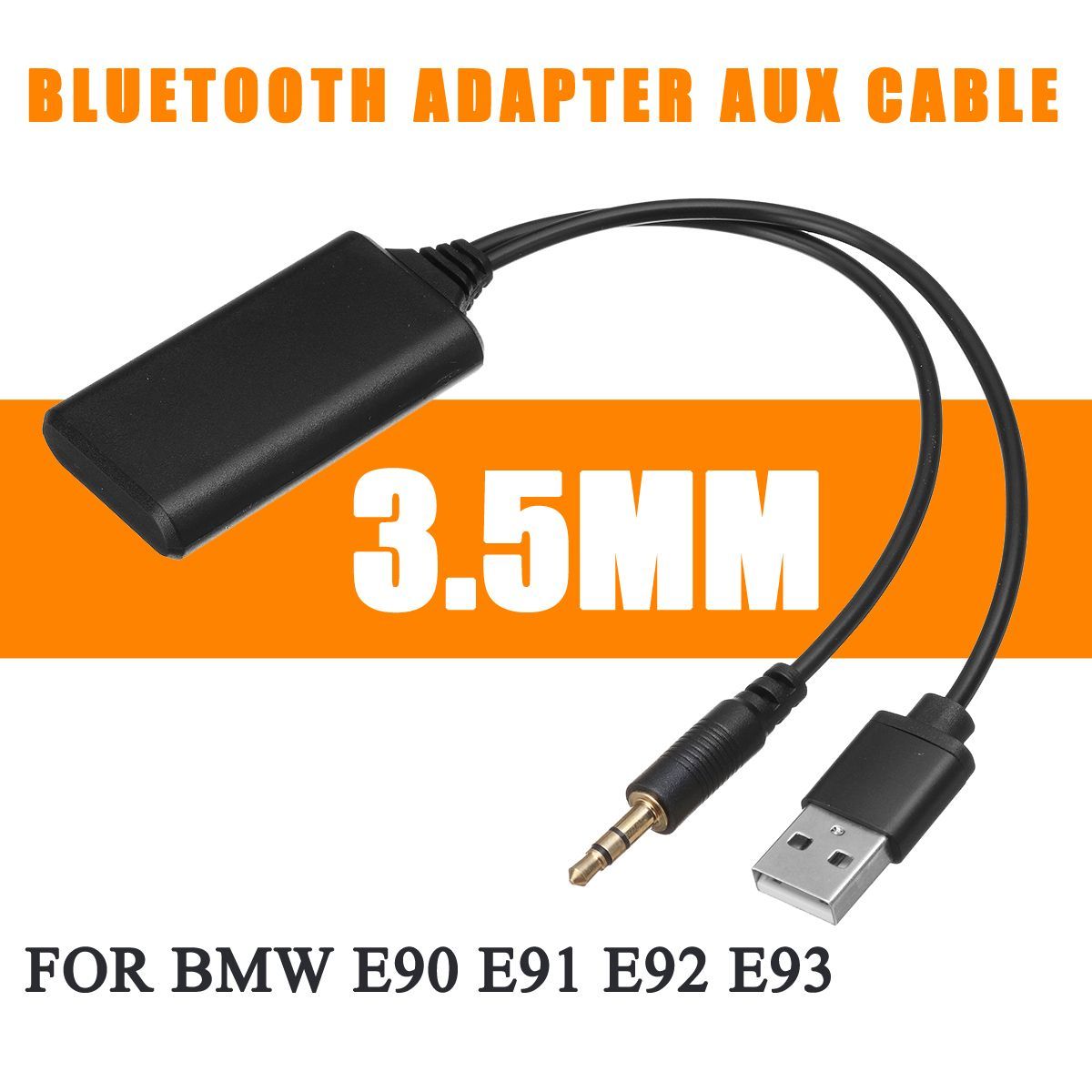 Car Aux Wireless Bluetooth Receiver Music Adapter for BMW E90 E91