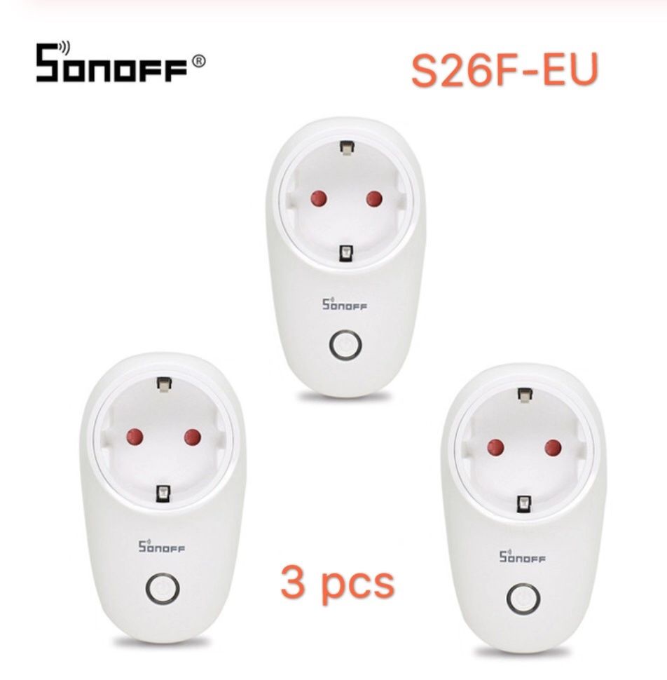 1/3/5PCS Itead SONOFF S26 WiFi Smart Plug EU Power Socket Wireless Outlet  Timer Remote Control Works with Alexa Google Home