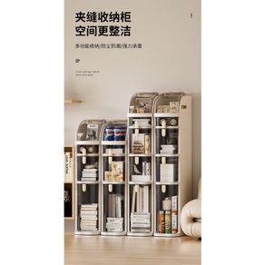 Toilet Side Cabinet Bathroom Crevice Shelf Toilet Crevice Storage Drawer  Type Rack, Multi-Layer Bathroom Floor Cabinet with Wheels, Mobile Shelving