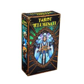 Tarot Illuminati Kit 78 Cards Deck Divination Fate Family Party Board Game Oracle Playing Cards