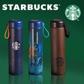 Ready Starbucks Drinking Bottle / Tumbler Starry Night Stainless Steel 500 Ml