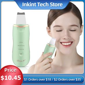Ultrasonic Skin Scrubber Facial Machine Cleaning Blackhead Remover Deep Face Whitening Lifting Dirt Wrinkles Spots Reduce