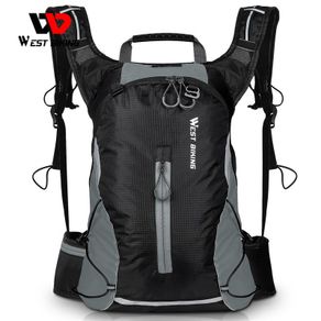 WEST BIKING 16L Bicycle Backpack Water Bag  Outdoor Sport Hydration Bag Hiking Fishing Travel Bag