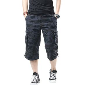 ❁▤Plus Size Men's Cargo Short Pant Multi-pocket Camouflage Shorts