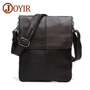 JOYIR Genuine Leather Men's Shoulder Bag Small Messenger Bags Fashion  Crossbody Travel Bag Man Purse Handbag for Work Business