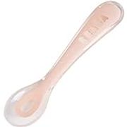 BEABA 2nd Age Soft Silicone Spoon, Pink