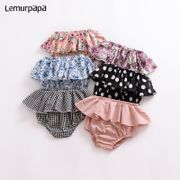 Baby Clothes Toddler Girl Ruffle PP Pants Grid Panty Soft Diaper Nappy Cover Panties Cute Short Outfit Pants diaper cover
