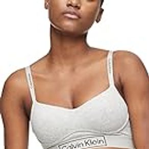 Calvin Klein Women's Reimagined Heritage Lightly Lined Bralette, Grey Heather, Small