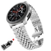 22mm 20mm Stainless Steel Strap Band for Samsung Watch 3 41 45mm Galaxy Active 2 40mm 44mm Gear S3 Galaxy Watch 46mm 42mm for Amazift Metal Wrist Bracelet