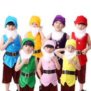 Children Boy Santa Claus Costume Christmas Theme Party Fancy Dress Fairytale Stage Performance Clothes Set