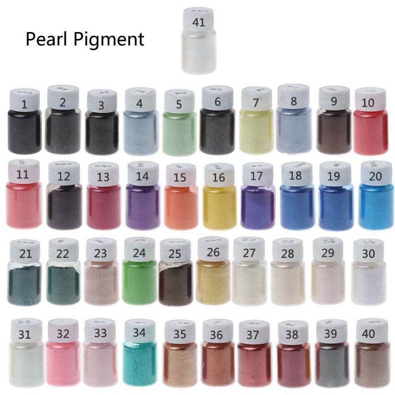 20 Colors Mica Powder Epoxy Resin Dye Pearl Pigment Natural Mica Mineral  Powder