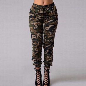 Womens Camo Cargo Trousers Casual Pants Military Army Combat Camouflage Pants Loose Jogger Trousers Women 2019 Sweatpants
