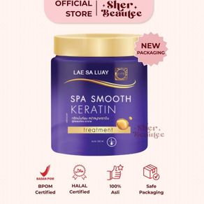 Beware There Is Free MINI GOLD Lae Sa Luay Hair Spa Smooth Keratin 250ml [New Packaging]