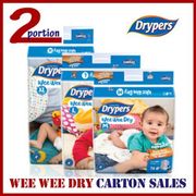 [CARTON SALE] DRYPERS Wee Wee Dry Baby Diapers (3 packs)
