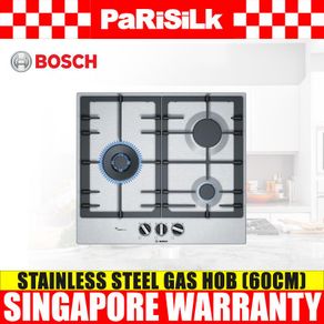 Bosch PCC6A5B90K 60cm Stainless Steel Gas Hob