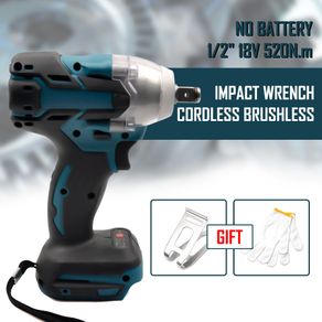 Electric Rechargeable Cordless Brushless Impact Wrench Fits For