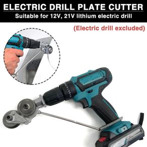 Double Head Sheet Metal Cutter Nibbler Cutting Tool Saw Power Drill  Attachment