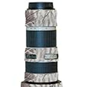LensCoat Lens Cover for Canon 70-200 f/4 NON IS camouflage neoprene camera lens protection (Realtree AP Snow)