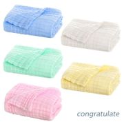 CONG Soft Breathable 6 Layers Gauze Baby Receiving Blanket Muslin Swaddle Wrap Newborn Infant Bath Towel Warm Sleeping B