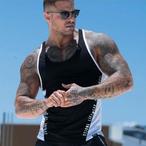Mens Bodybuilding Brand Tank Top Men Gyms Stringer Tank Top Fitness Singlet Sleeveless shirt Workout Man Undershirt Clothing