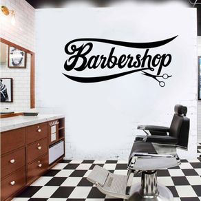 Barber salon hairdresser salon glass window stickers decorative wall stickers shop windows