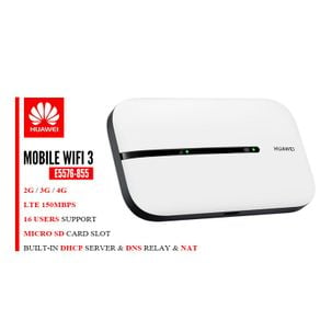 Huawei WIFI 3 4G LTE Mobile WiFi Hotspot Mifi Router 16 Users 150Mbps E5576-855
