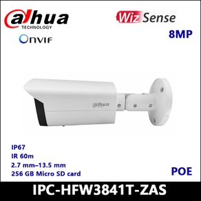 Dahua IP Camera IPC-HFW3841T-ZAS   8MP IR Vari-focal Bullet WizSense Network Camera Intelligent detection Abnormality detection
