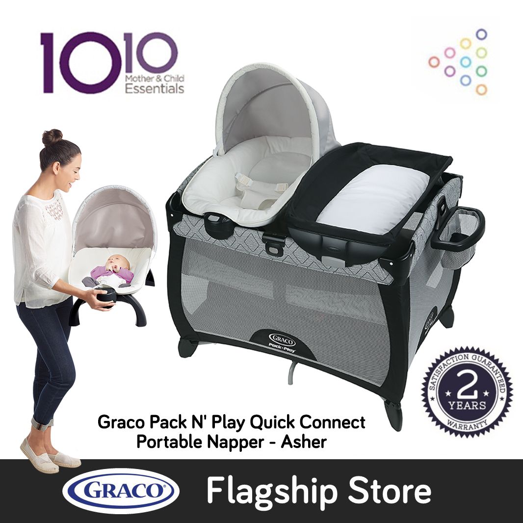 graco portable napper asher