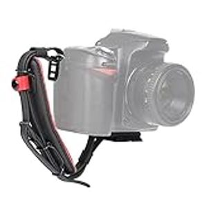 LYNCA Universal Camera Wrist Hand Strap,Adjustable Leather Camera Hand Grip Strap,Photographers Camera Wristband for DSLR, One Size